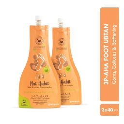 Nat Habit 3P-AHA Foot Ubtan, Foot Scrub , Exfoliating Foot Mask, Corns, Calluses Removal & Softening-picture-26
