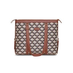 Zouk Womens Handcrafted Vegan Bidri Kaiser Office Bag - Fits Upto 15.6 Inch Laptop-picture-36