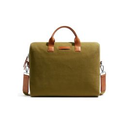 DailyObjects Olive Green City Compact Fleet Laptop Messenger Bag for Upto 14 Inch Laptop-Macbook-picture-36