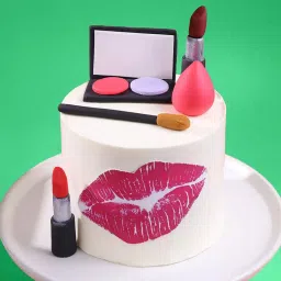 Beautilicious Makeup Theme Cake image 3