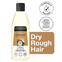 Soulflower Extra Virgin Coconut Oil for Dry, Frizzy Hair, Rough Skin, Wrinkle Reduction Cold Pressed-image-26