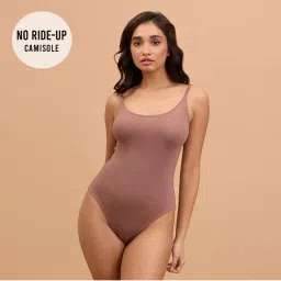 Nykd by Nykaa No Ride-Up Luxe Modal Layering Camisole with Bodysuit NYC008-Dark Skin-image-73