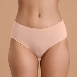 Nykd by Nykaa Super Soft Luxe Modal Hipster Panty NYP383 PO2 Nude & Eggplant image 2