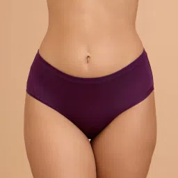 Nykd by Nykaa Super Soft Luxe Modal Hipster Panty NYP383 PO2 Nude & Eggplant image 3