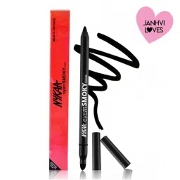 Nykaa Cosmetics Eyem Smokey Eye Waterproof Kajal Pencil (Black)-image-4