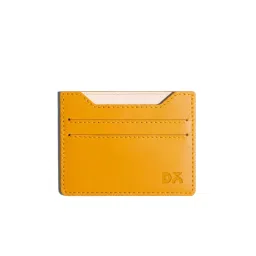 DailyObjects Chrome Yellow Skinnyfit Vegan Leather Wallet-image-4