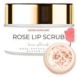 Noor Skincare Rose Lip Scrub for Dark Lips, Brightening, Restores Smoky Lips and Lip Exfoliator-image-47