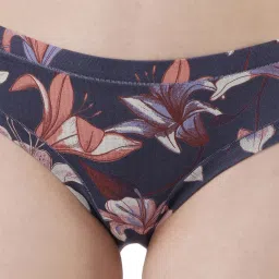 SOIE Womens Mid Rise Stretch Cotton Seamless Full Coverage Shorty Panty (Pack of 2) image 2