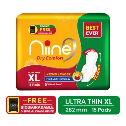 Niine Dry Comfort Extra Long 282mm Ultra Thin Sanitary Napkins-picture-12