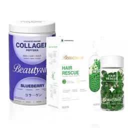 Beautywise Advanced Marine Collagen Pepties (Blueberry) + Dual Action Hair Rescue Biotin-image-8