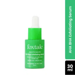 Foxtale AHA BHA Exfoliating Serum Glycolic Acid + Salicylic Acid Niacinamide for Acne & Blackheads Normal To Oily Skin-image-0