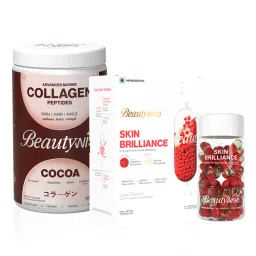 Beautywise Marine Collagen Pepties Powder (Cocoa) + Dual Action Skin Brilliance Glutathione-image-72
