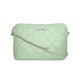 FLYING BERRY Women Light Green Sling Bag-image-43