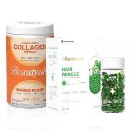 Beautywise Advanced Marine Collagen Pepties (Mango) + Dual Action Hair Rescue Biotin-image-81