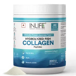 Inlife Japanese Hydrolyzed Fish Collagen Powder for Skin, Hair & Joints (Unflavoured)-image-33