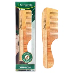 Midazzle MINC2106 Organic Pure Kacchi Neem Wood Comb-image-5