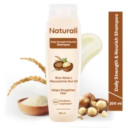 Naturali Daily Strength & Nourish Shampoo with Rice Water & Macadamia Nut Oil That Makes Hair Stronger 370ml-image-96
