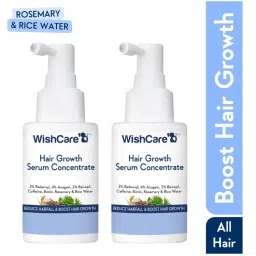 Wishcare Hair Growth Serum Concentrate Duo - Redensyl, Rosemary, Anagain, Caffeine, Keratin & Rice Water-image-49