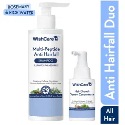 Wishcare Hair Growth Serum Concentrate + Multi Peptide Anti Hairfall Shampoo Combo-image-41