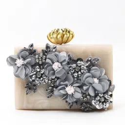 Odette Floral Handmade Resin Clutch-picture-12