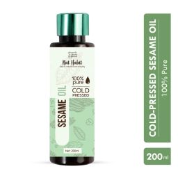 Nat Habit 100% Pure Cold Pressed White Sesame Til Seed Oil, Skin Hair Body Moisturizer & Vitamin E-picture-21