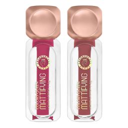 Colors Queen Mattifying Matte Liquid Lipstick (Pack of 2) - 18 Rosy Sunday & 05 Rose Wood-picture-23