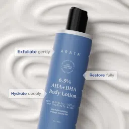 Arata 6.5% AHA BHA Body Lotion, Exfoliates & Hydrates, Reduces Bumps & Strawberry Skin image 2