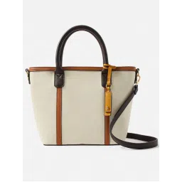 Accessorize London Womens Faux Leather Chloe Off White Handheld Bag-image-37