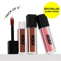Nykaa Cosmetics Matte to Last Bestseller Nude Mini Liquid Lipstick Combo - Chai,Madras Kaapi & Bombae-image-88