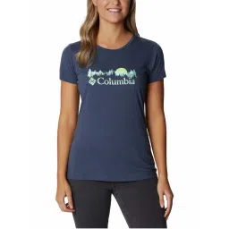 Columbia Womens Navy Daisy Days Short Sleeve Graphic Tshirt-image-15