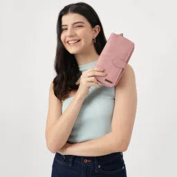 fastrack accessories Two-Fold Wallet With Wristlet For Women image 1