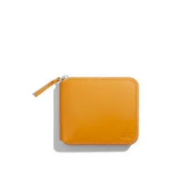 DailyObjects Chrome Yellow Vegan Leather Zip Wallet-image-6