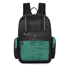 Tommy Hilfiger Unisex Brock Solid Black Backpack-image-8