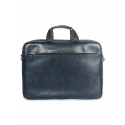 The Clownfish Zeus Faux Leather 15.6 inch Laptop Bag - Blue-image-8