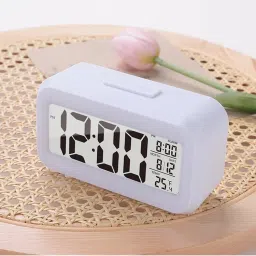 Kuber Industries ABS Battery Operated Loud Digital Alarm Clock for Heavy Sleepers, Purple-picture-11