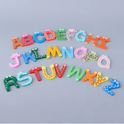 Kuber Industries Magnet Alphabet Stickers, Fridge Magnet Stickers, TZXY159, Set of 26 , Multi-Color-picture-13