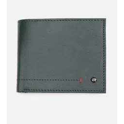 Peter England Men Green Textured Leather Wallet-picture-12