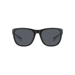 Polaroid Unisex Grey Rectangle Full Rim Uv Protection Sunglass-20673600357000 (57) image 1