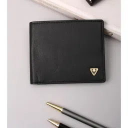 Allen Solly Men Formal Black Textured Wallet-picture-15