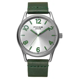 Poze by Sonata Quartz Analog Silver Dial PU Leather Strap Watch for Men-picture-35