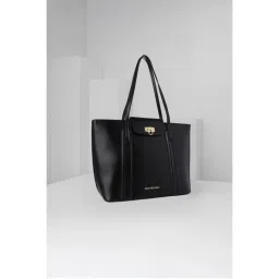 Van Heusen Women Black Solid Casual Handbag-picture-12