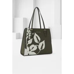 Van Heusen Women Olive Printed Casual Handbag-image-38