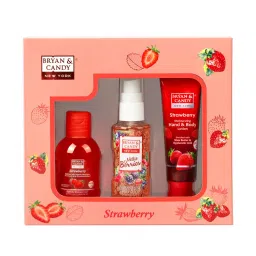 BRYAN & CANDY Strawberry Bath Kit Women'S Day Gift Set-image-0