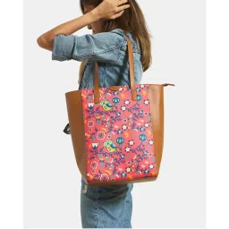 Teal by CHUMBAK Bukhara Blooms Shopper Tote Bag-image-87