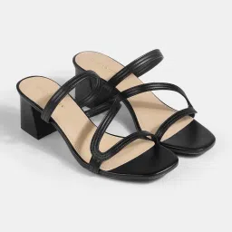 Lemon & Pepper Black Casual Sandal Heels-picture-33