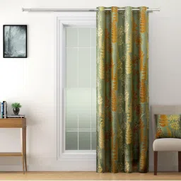 Swayam 80% Blackout Eyelet Hanging Door Curtain image 1