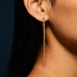Accessorize London Women 14k Gold-Plated Chain Drop Earrings-image-55