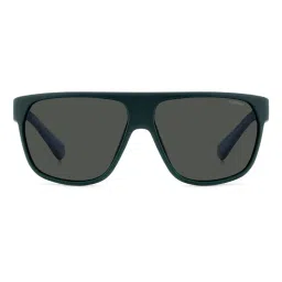 Polaroid Men UV Protected Polarized Full Rim Grey Lens Rectangle Sunglasses - 207370DLD60M9 (60)-picture-26