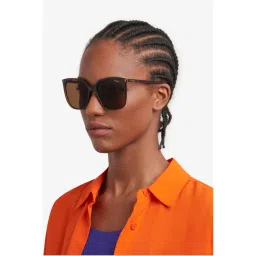 Polaroid Women Brown Square Full Rim Uv Protection Sunglass-20671101057M9 (57)-image-8