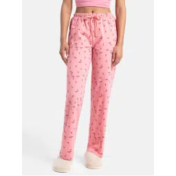 Jockey RX88 Women Super Combed Cotton Printed Pyjama - Brandied Apricot-picture-33